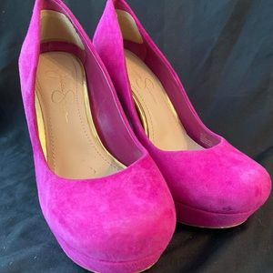 Fuchsia Jessica Simpson heels size 8